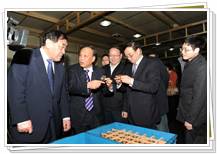 中國紡織工業聯合會王天凱會長、高勇副會長、徐文英副會長視察同和公司，并與崔桂生董事長親切交流
